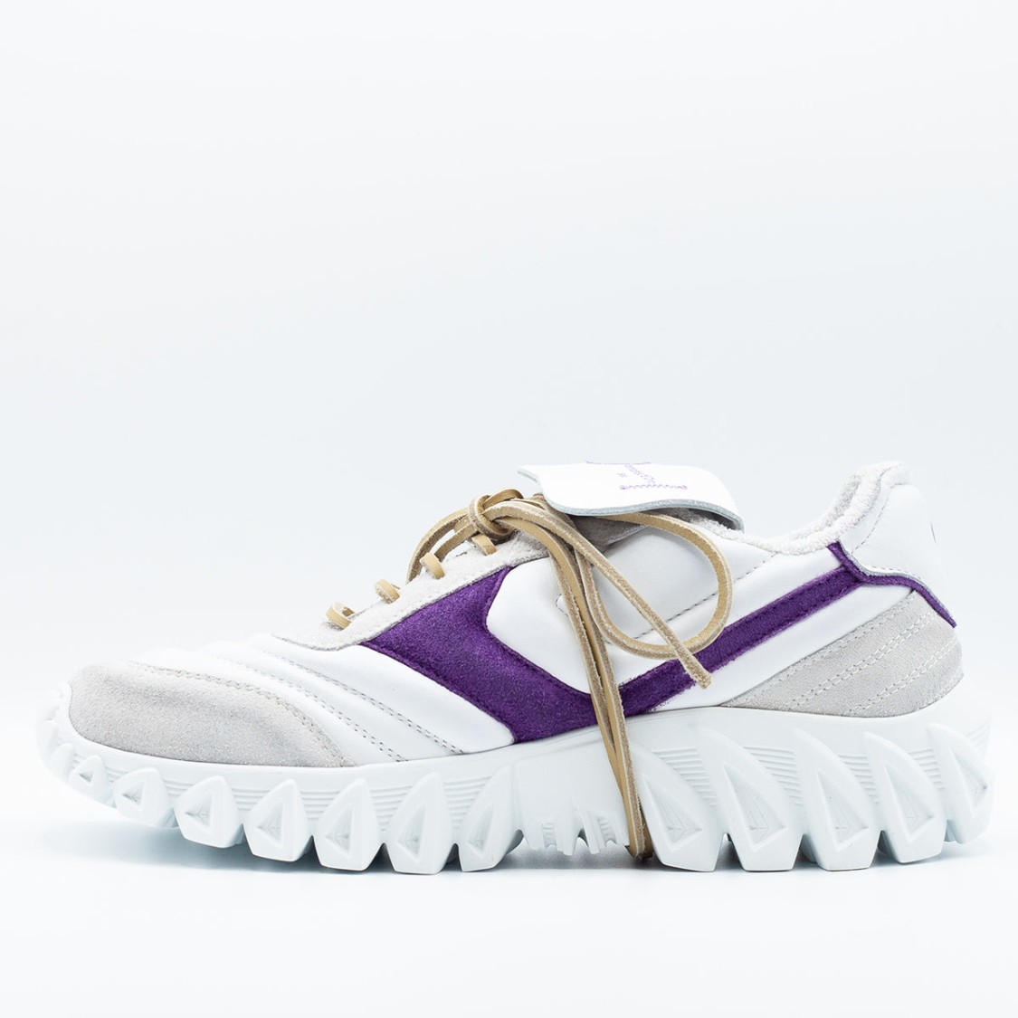 Pantofola D'oro White Soft Suede And Fabric | THE LIST