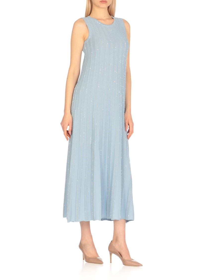 Shop D Exterior D. Exterior Light Blue Viscose Dress