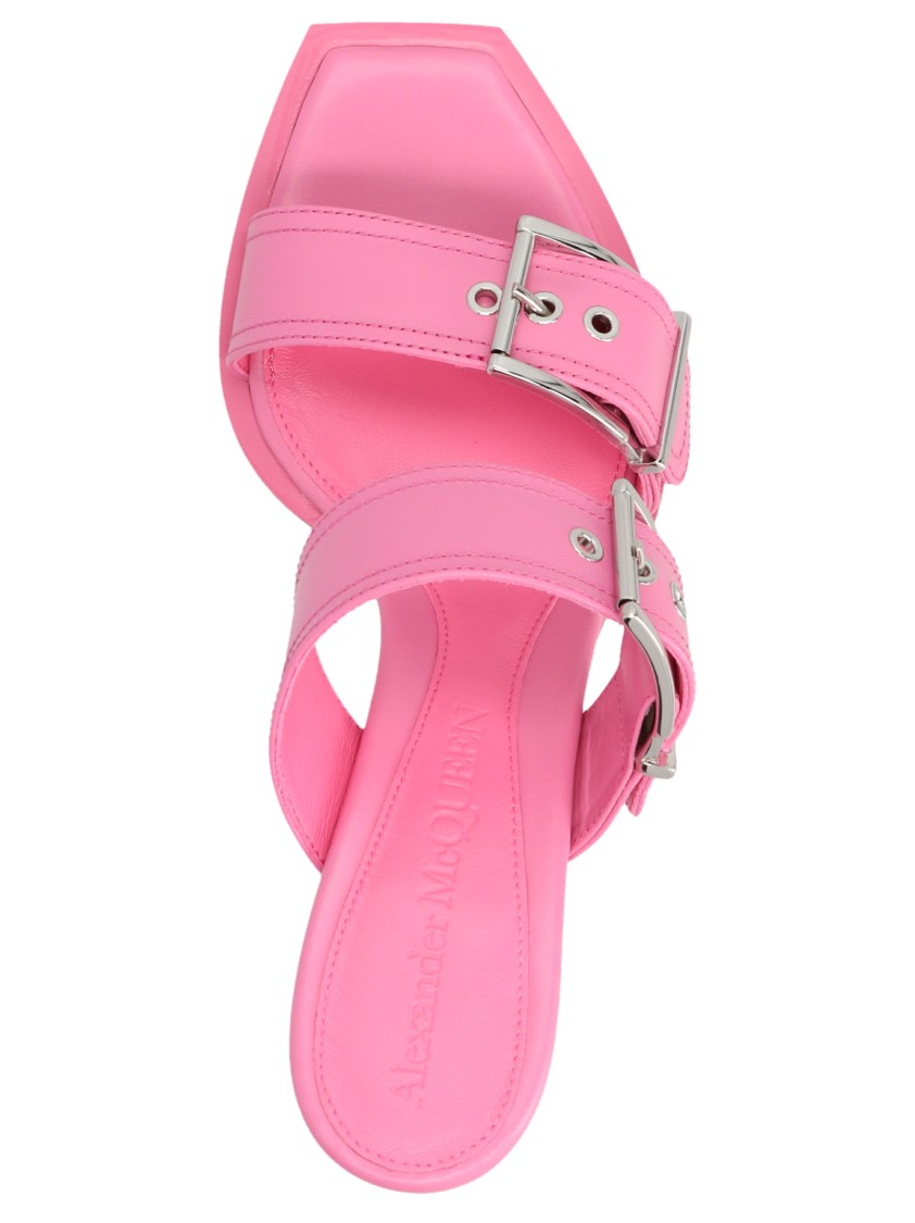 Alexander Mcqueen Mcqueen Women 'punk' Sandals In Pink