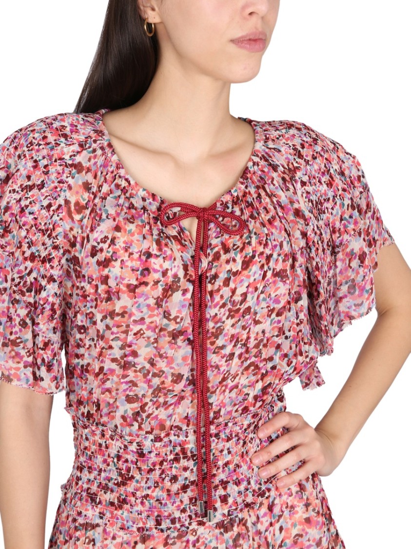 Shop Isabel Marant Étoile Florise Dress In Pink