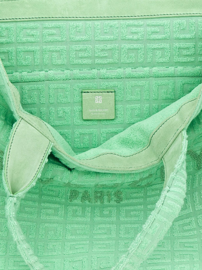 Givenchy Plage Capsule 'g-tote' Midi Shopping Bag In Green