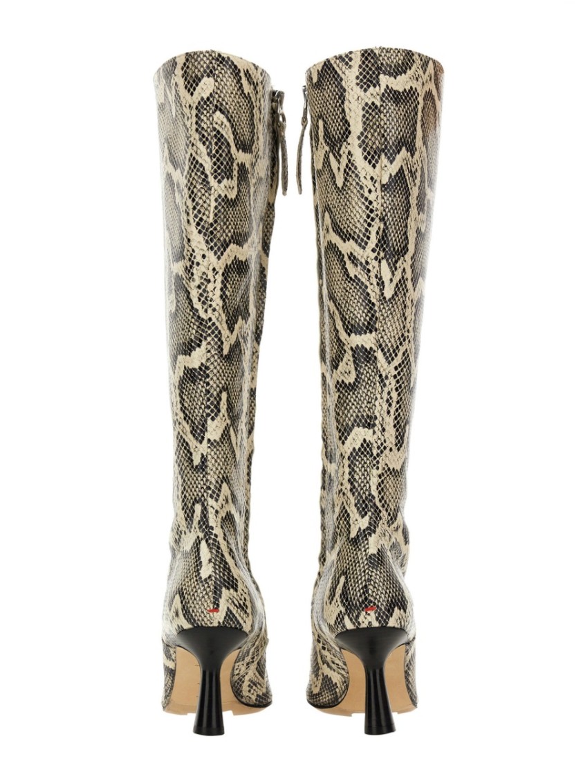 Aeyde Bottes À Imprimé En Cuir
