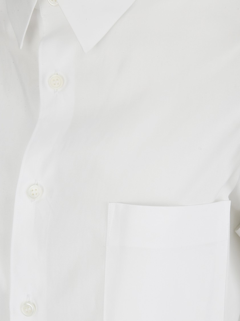 COMME DES GARÇONS COMME DES GARÇONS LONG-SLEEVED COTTON BLOUSE WITH CLASSIC COLLAR