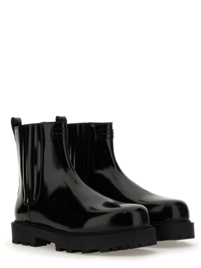 Givenchy Patent Leather Chelsea Boots