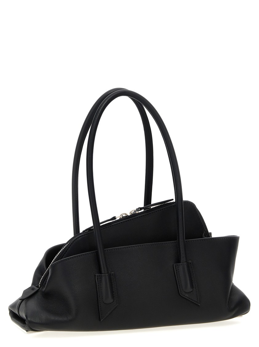 Attico La Passeggiata Small Shoulder Bag In Black