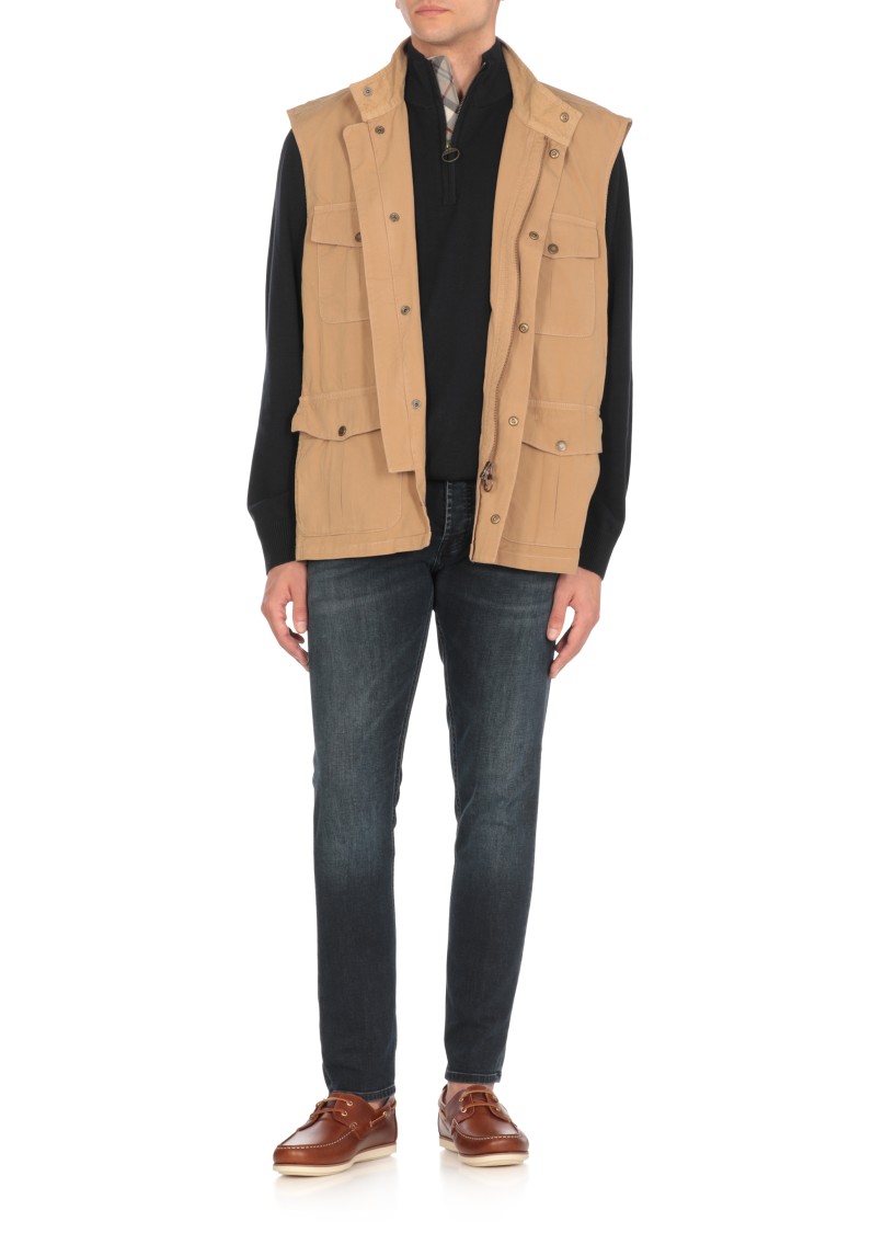 Shop Barbour Beige Casual Corbridge Vest