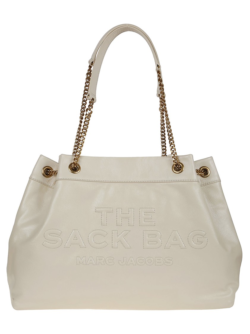 Marc Jacobs Large Chain Sack Bag In Fine Full-grain Leather