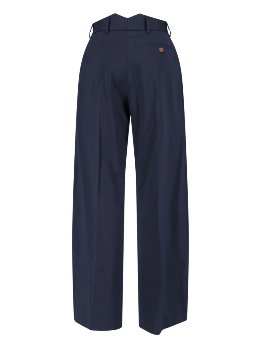 Vivienne Westwood Lauren Wide-leg Tailored Trousers In Blue