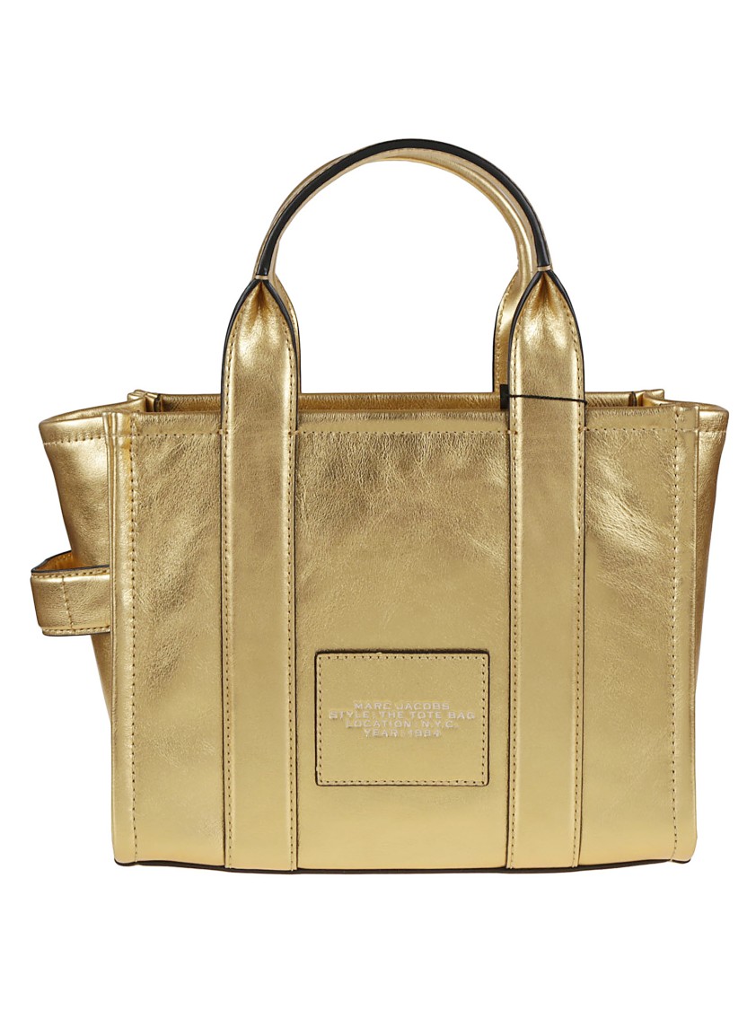 Marc Jacobs Metallic Finish Cow Leather Shopper Bag