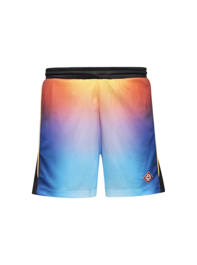 Casablanca Drawstring Elastic Waistband Football Shorts