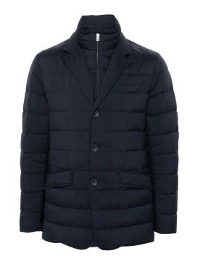 ダウンジャケット・コート Herno Stretch Jersey Coat With Laser Cut Detailing Herno Stretch Jersey Coat With Laser Cut Detailing | ShopSimon