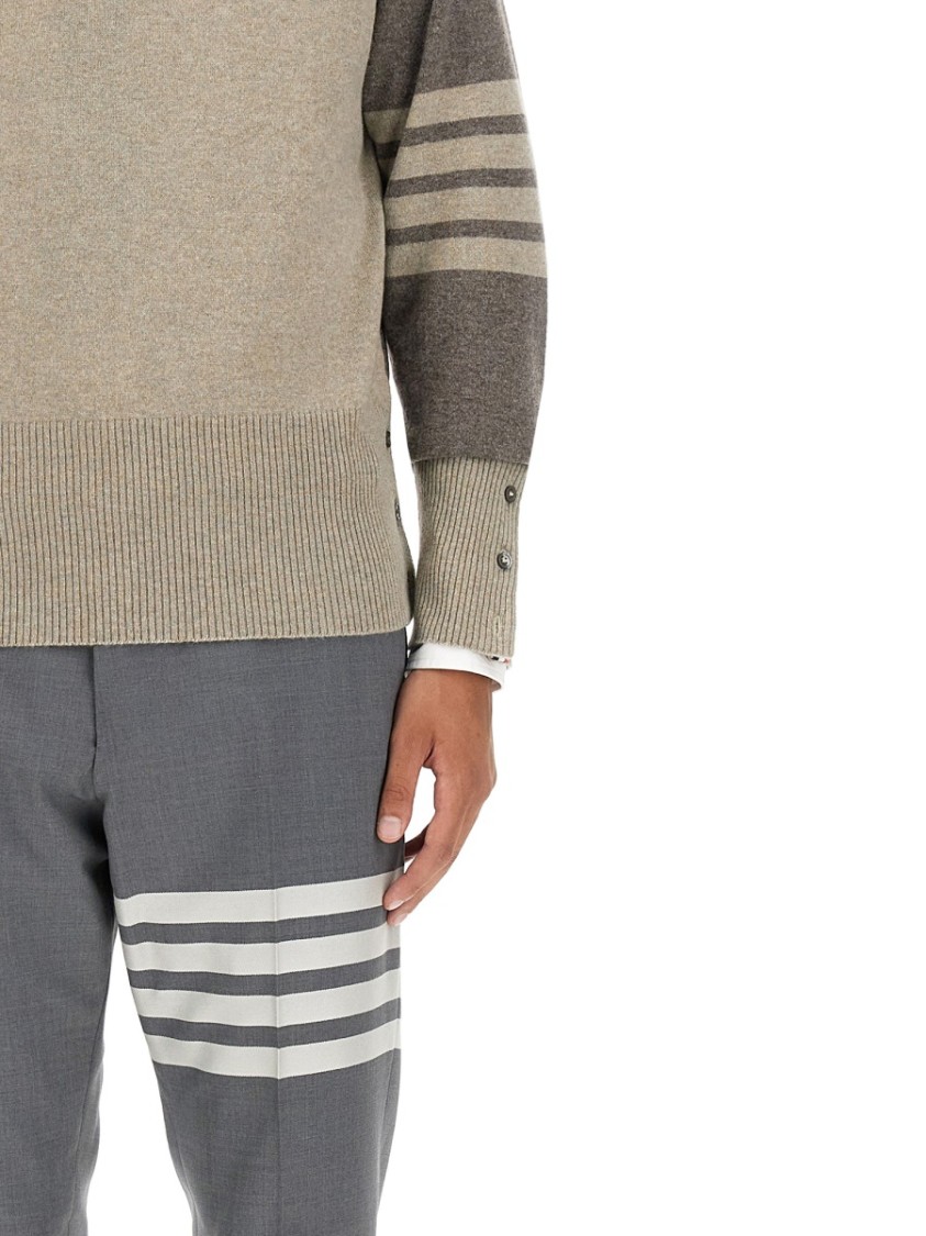 Thom Browne 4bar Shirt In Neutrals