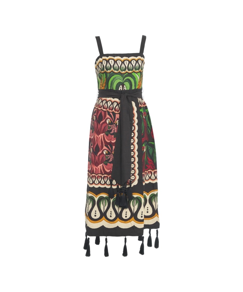 Farm Rio Vibrant Printed Midi Dress