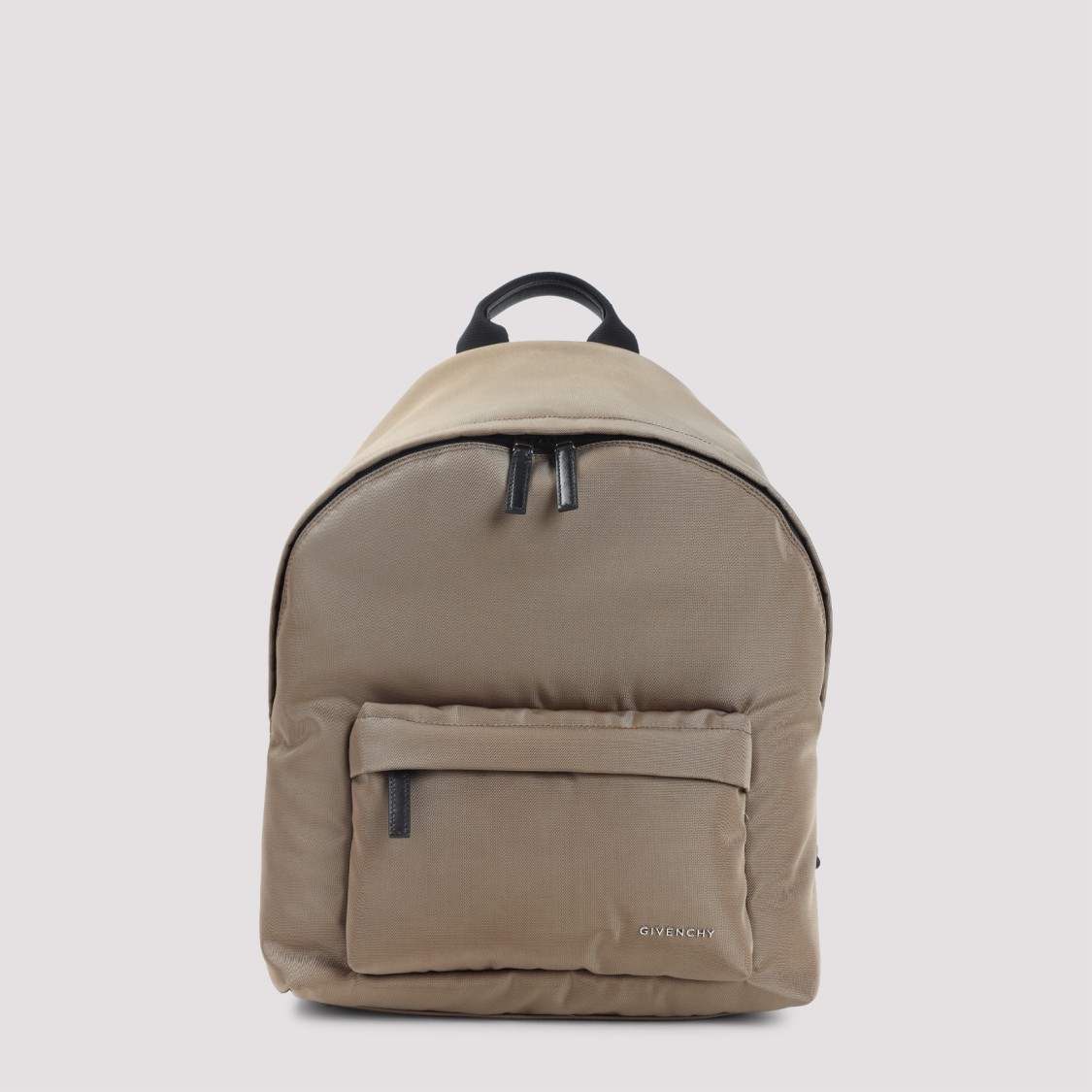 Givenchy Rounded Silhouette Backpack With Textured Finish In Brown