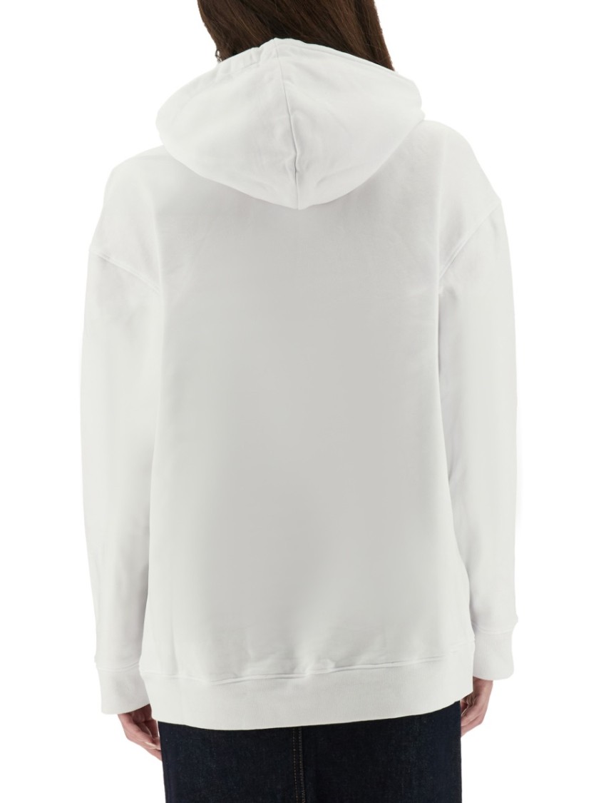 Moschino Couture Sweatshirt With Teddy Print In White