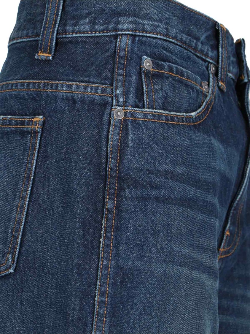 Khaite "bonnie" Low-waist Jeans – Blue In Blue
