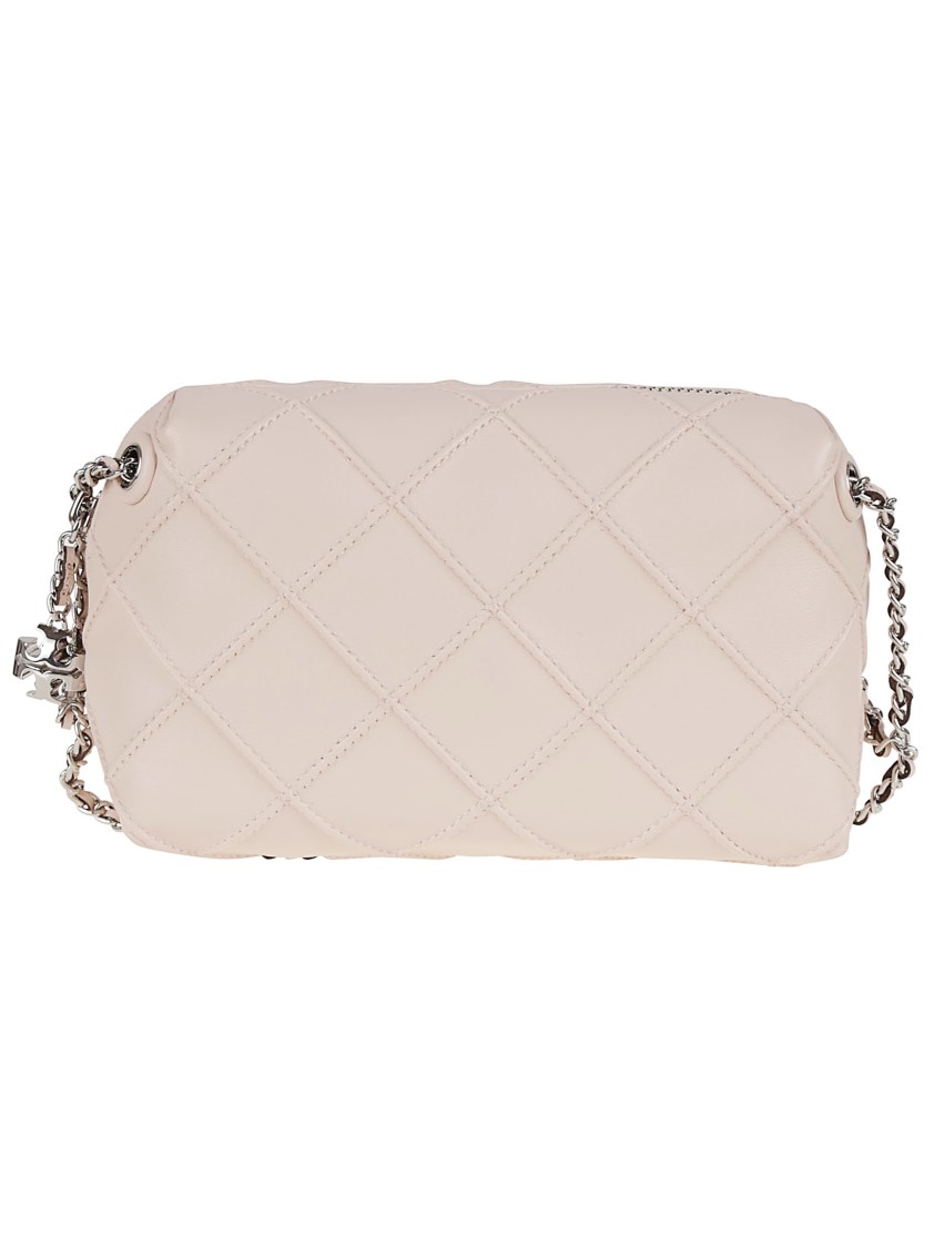 Tory Burch Quilted Shoulder Bag With Removable Chain Strap In Pink
