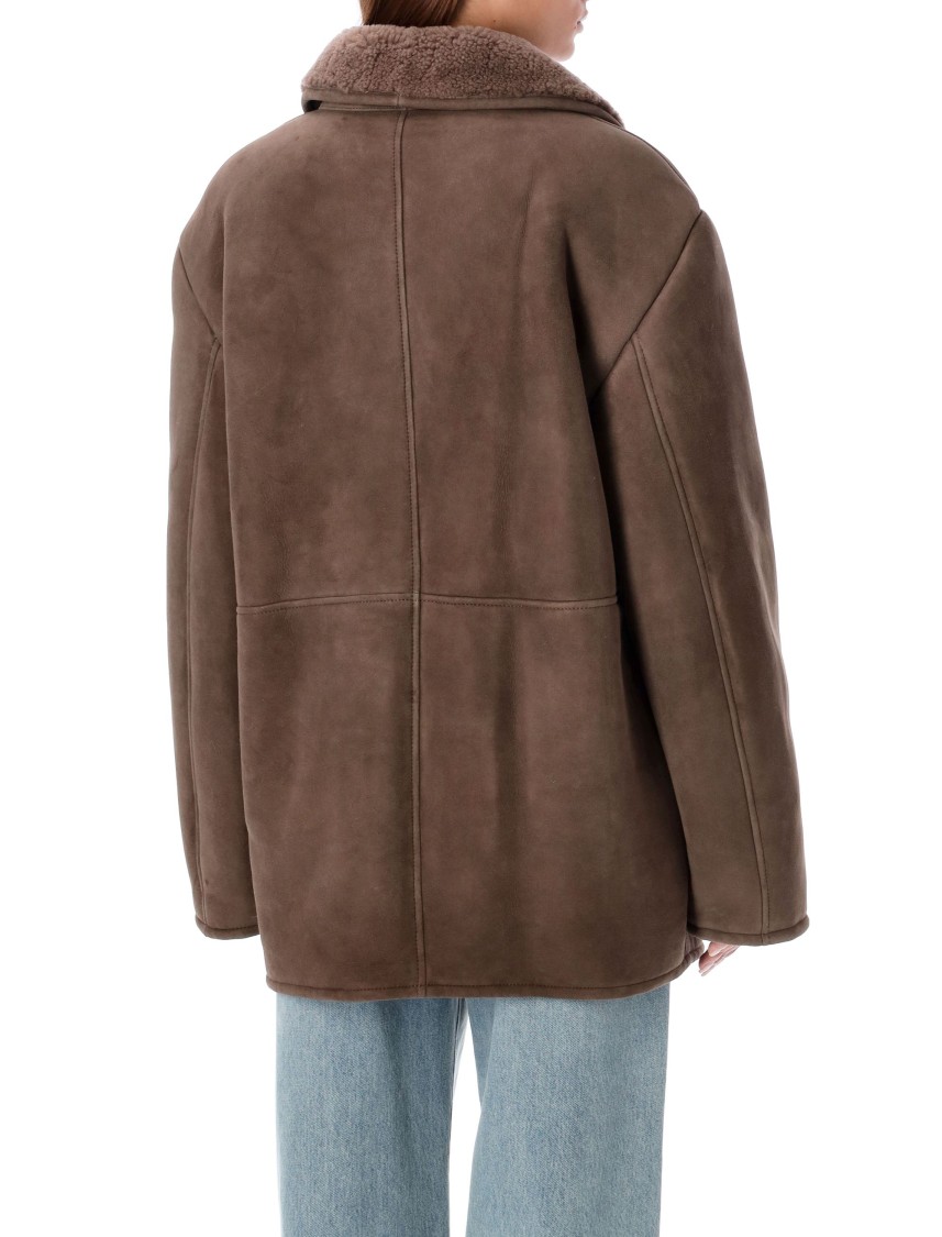Loulou Studio Shearling Lapin Collar Jacket
