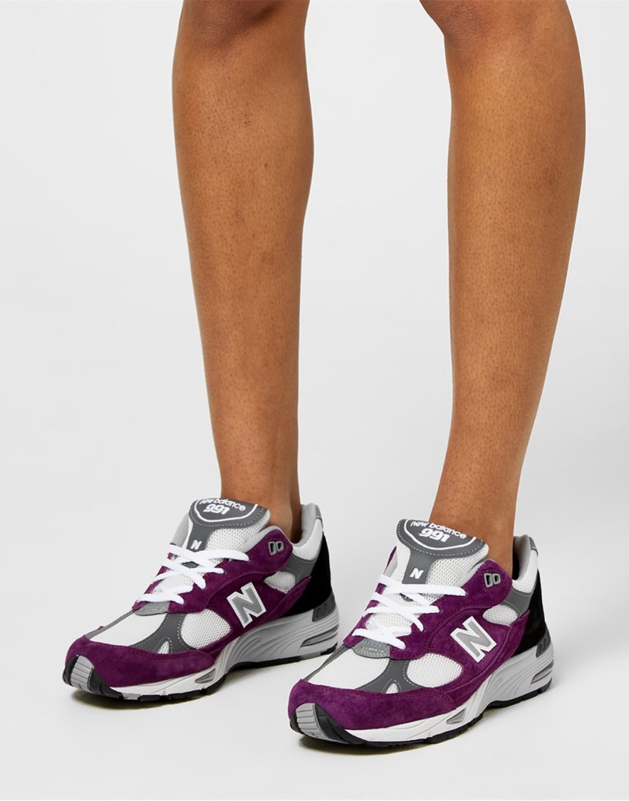 New Balance 991 'grape Juice' Made In Uk Sneakers In Black