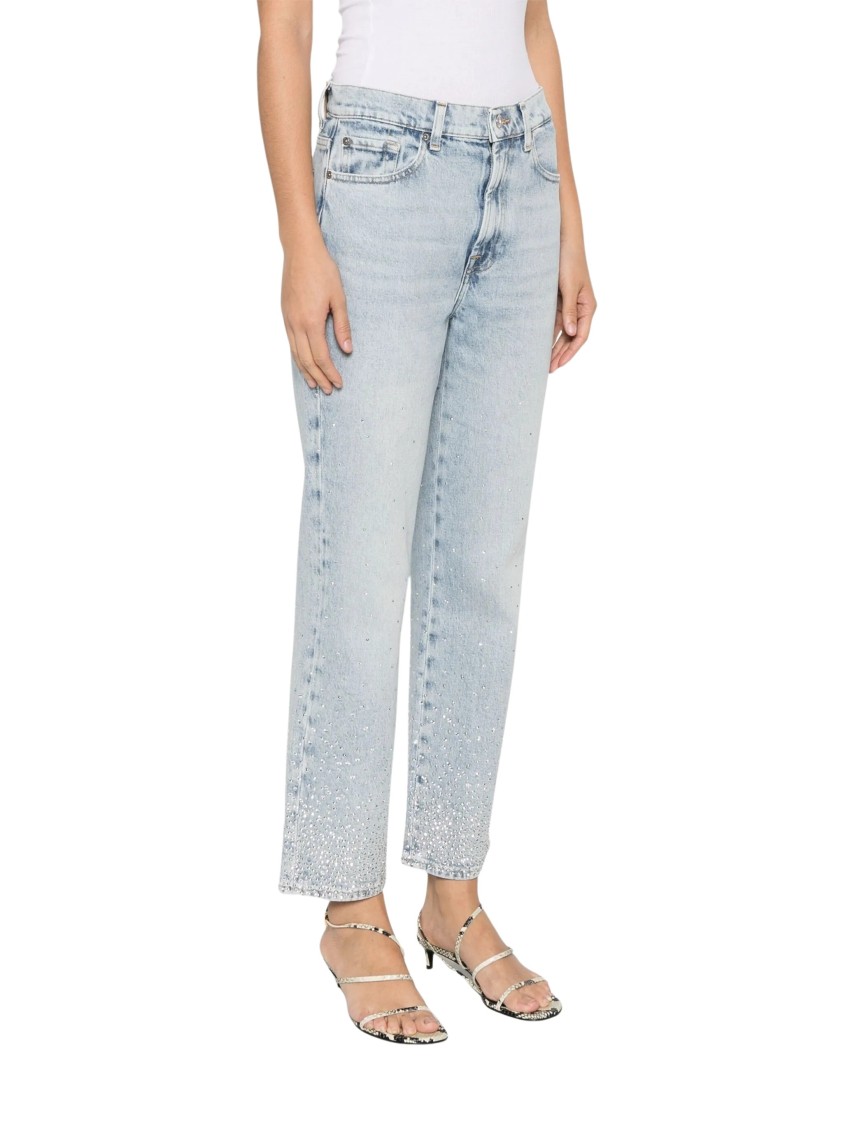 7 FOR ALL MANKIND 7 FOR ALL MANKIND LOGAN STOVEPIPE JUICY WITH FADED CRYSTALS