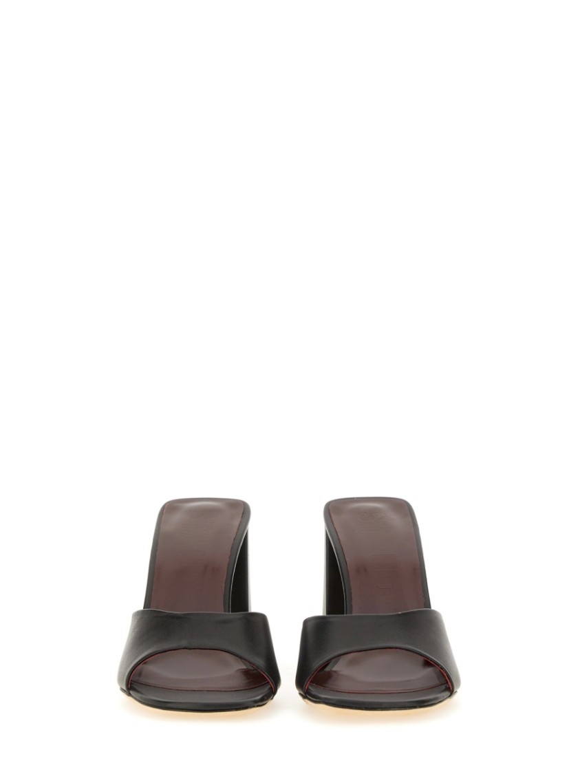 Staud Open-toe Slip-on Sandals In Black