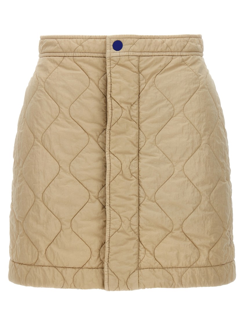 ミニスカート Burberry Quilted Nylon Skirt With Front Button Closure Burberry Quilted Nylon Skirt With Front Button Closure | THE