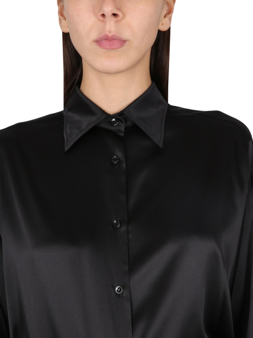 Tom Ford Stretch Silk Satin Relaxed Fit Shirt Clothing