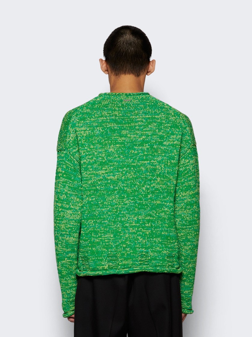 Jw Anderson J. W. Anderson Space Dye Sweater Apple In Green
