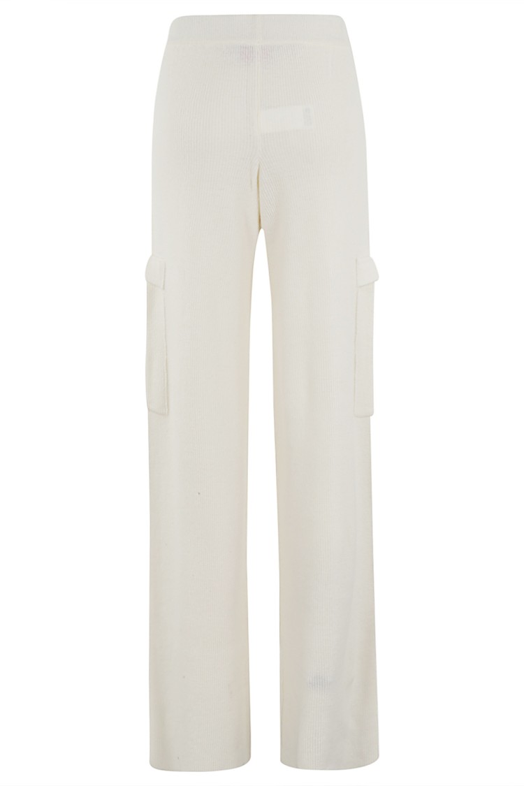 Ermanno Firenze Ivory Wide-leg Jogging Pants In White