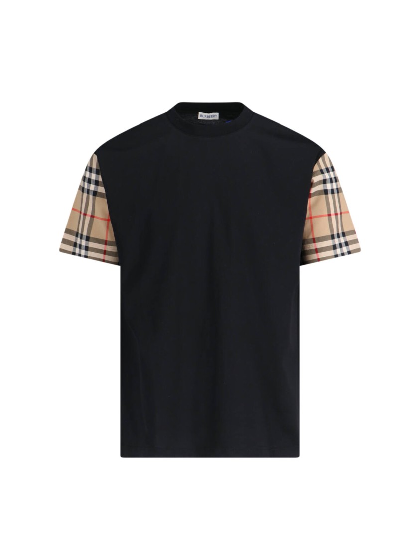 Burberry Regular Logo T-shirt In Black