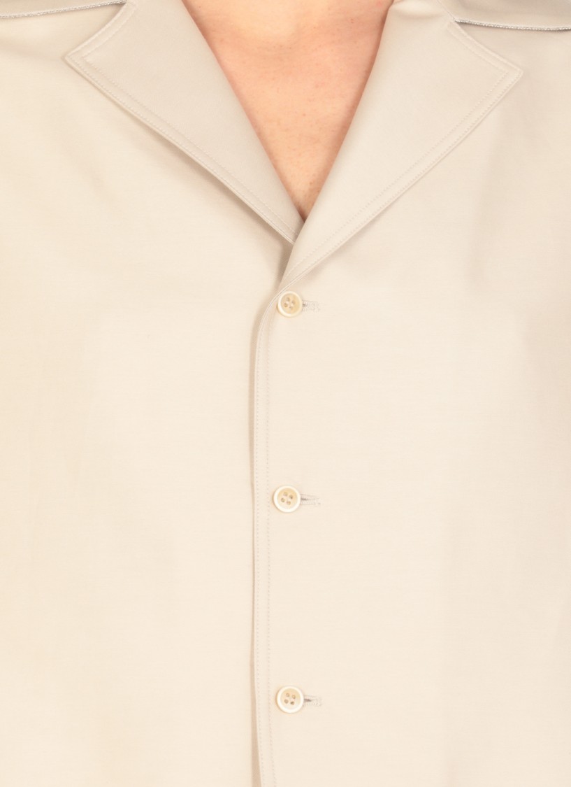 Shop Fabiana Filippi Cotton-silk Blazer In Neutrals