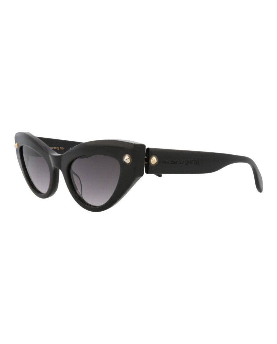 Alexander Mcqueen Cat Eye-frame Recycled Acetate Sunglasses In Gray