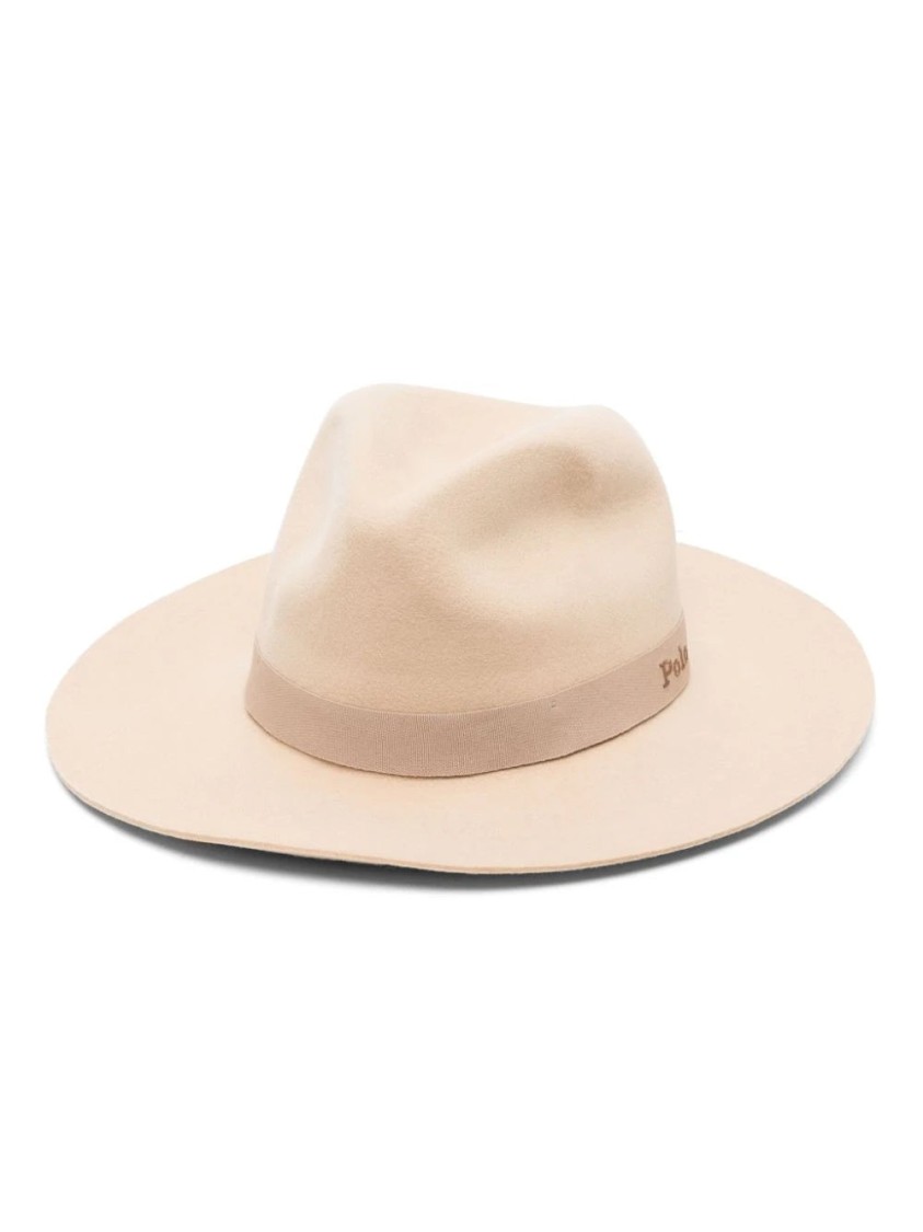 Polo Ralph Lauren Wool Fedora Hat In Neutral