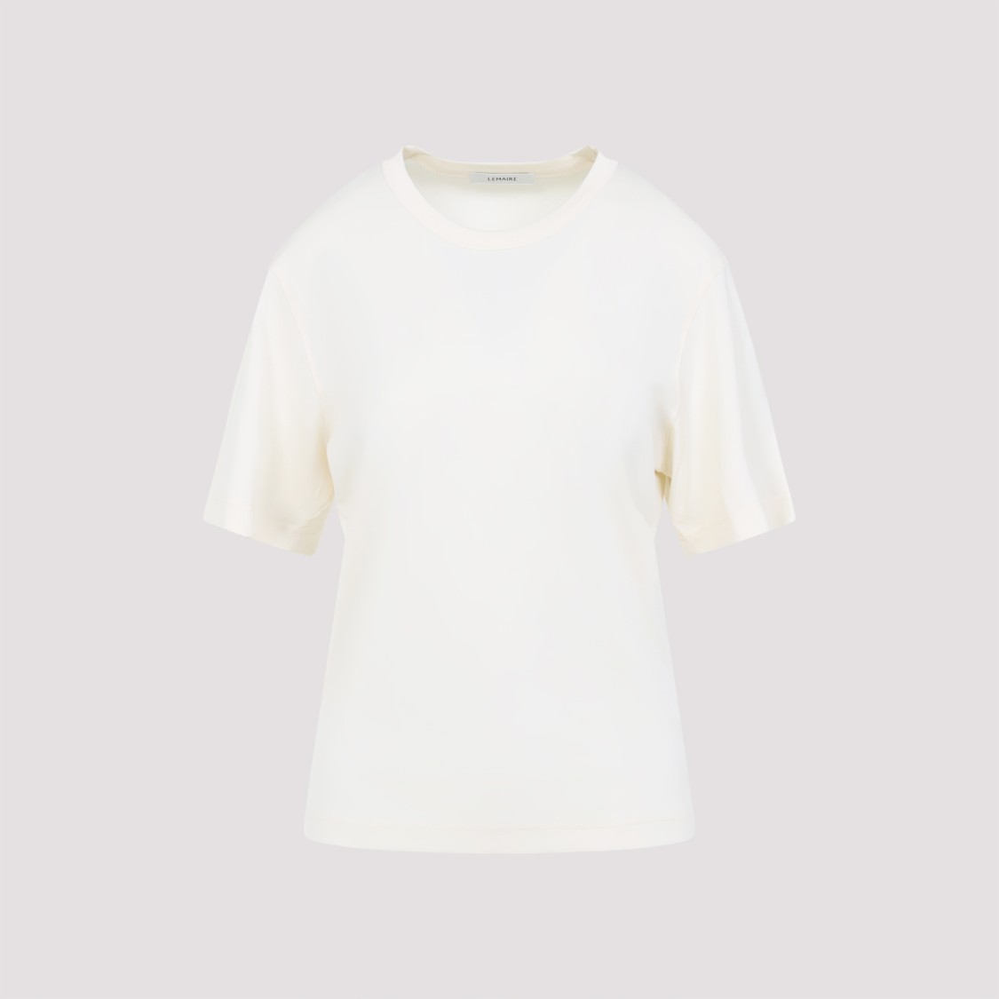 Lemaire Rib T-shirt In White