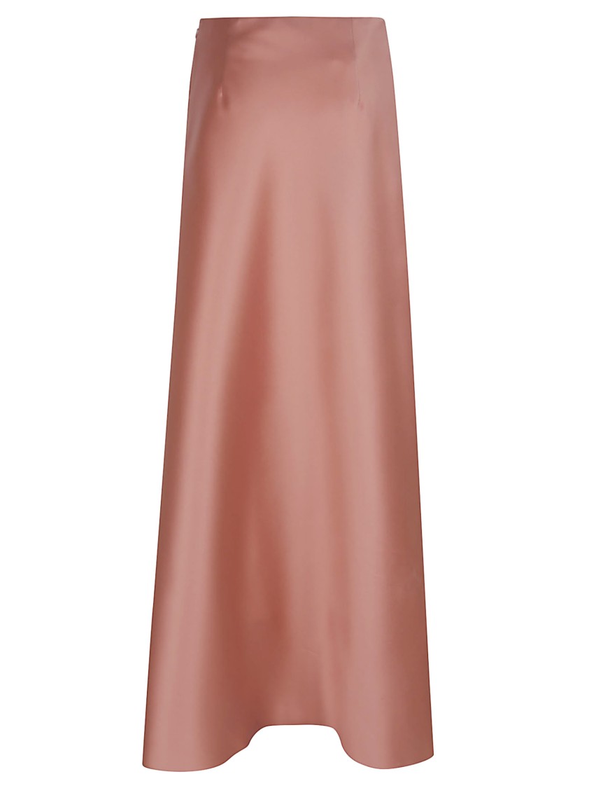 Shop Alberta Ferretti Pink And Purple Maxi Skirt