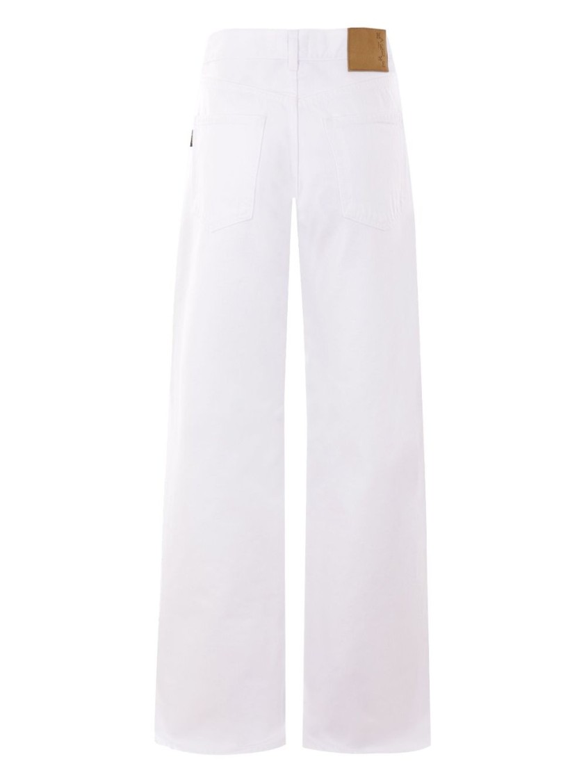 Shop Haikure White Cotton Korea Jeans