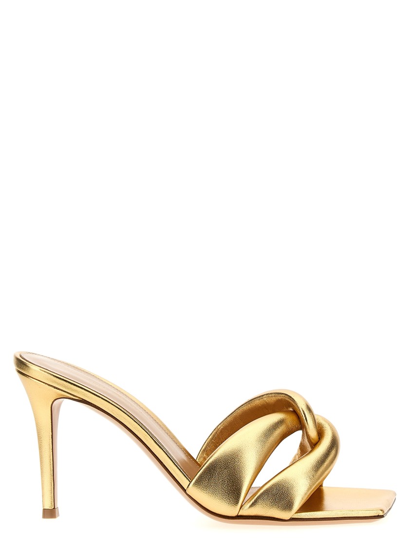 Gianvito Rossi 'amour' Mules In Neutral