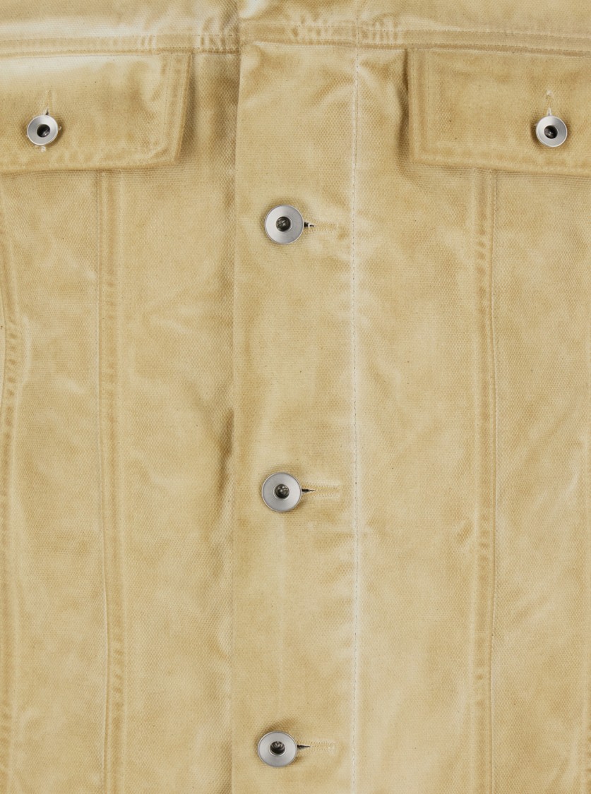 DRKSHDW DRKSHDW TRUCKER JACKET WITH DISTRESSED FINISH