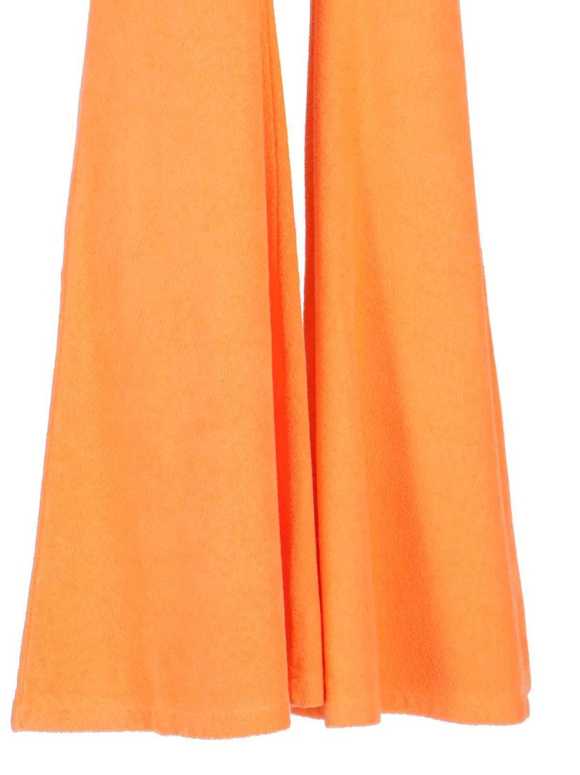 Shop Erl Medium Rise Bootcut Pants With Flared Leg In Orange
