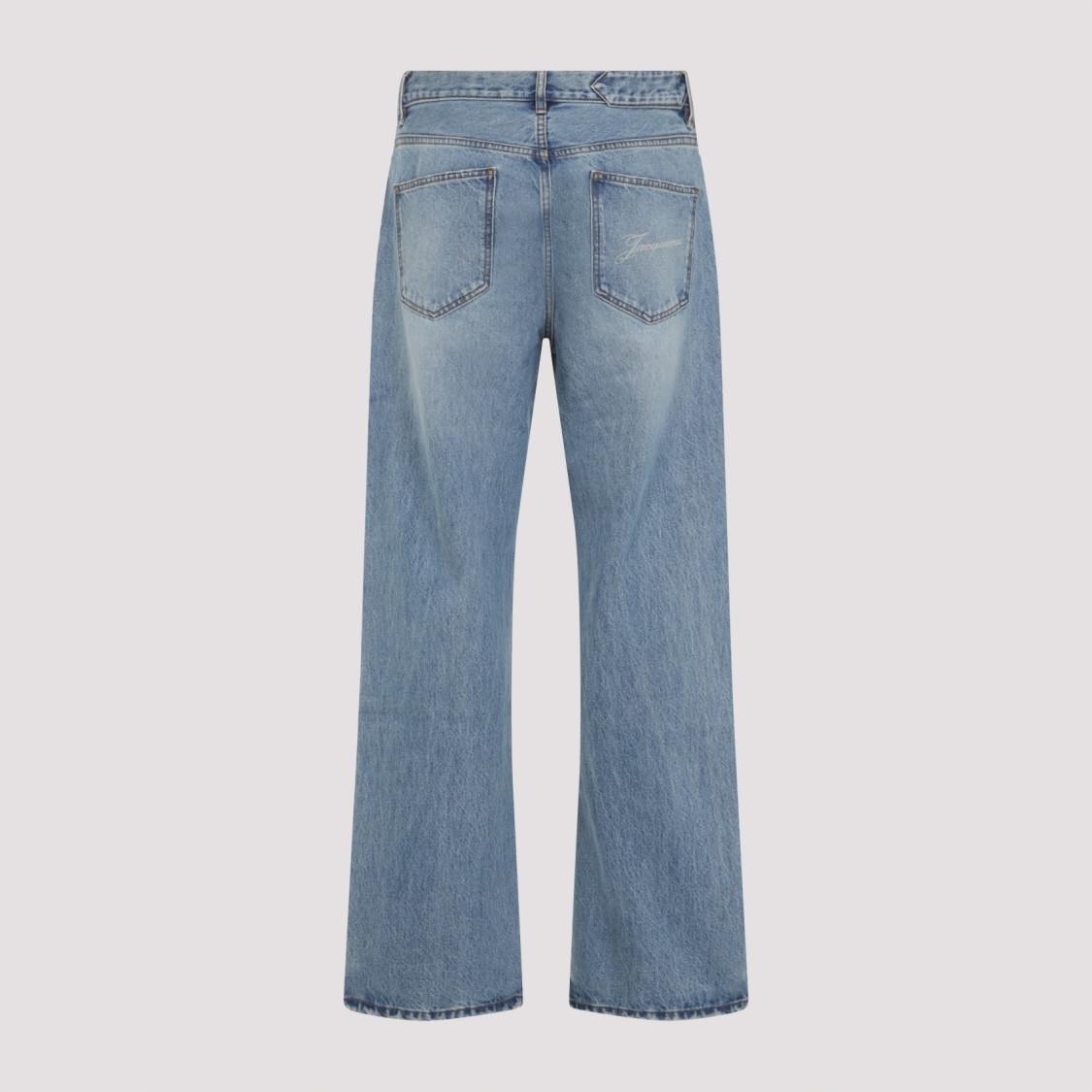 Jacquemus Straight-leg Jeans In Gray