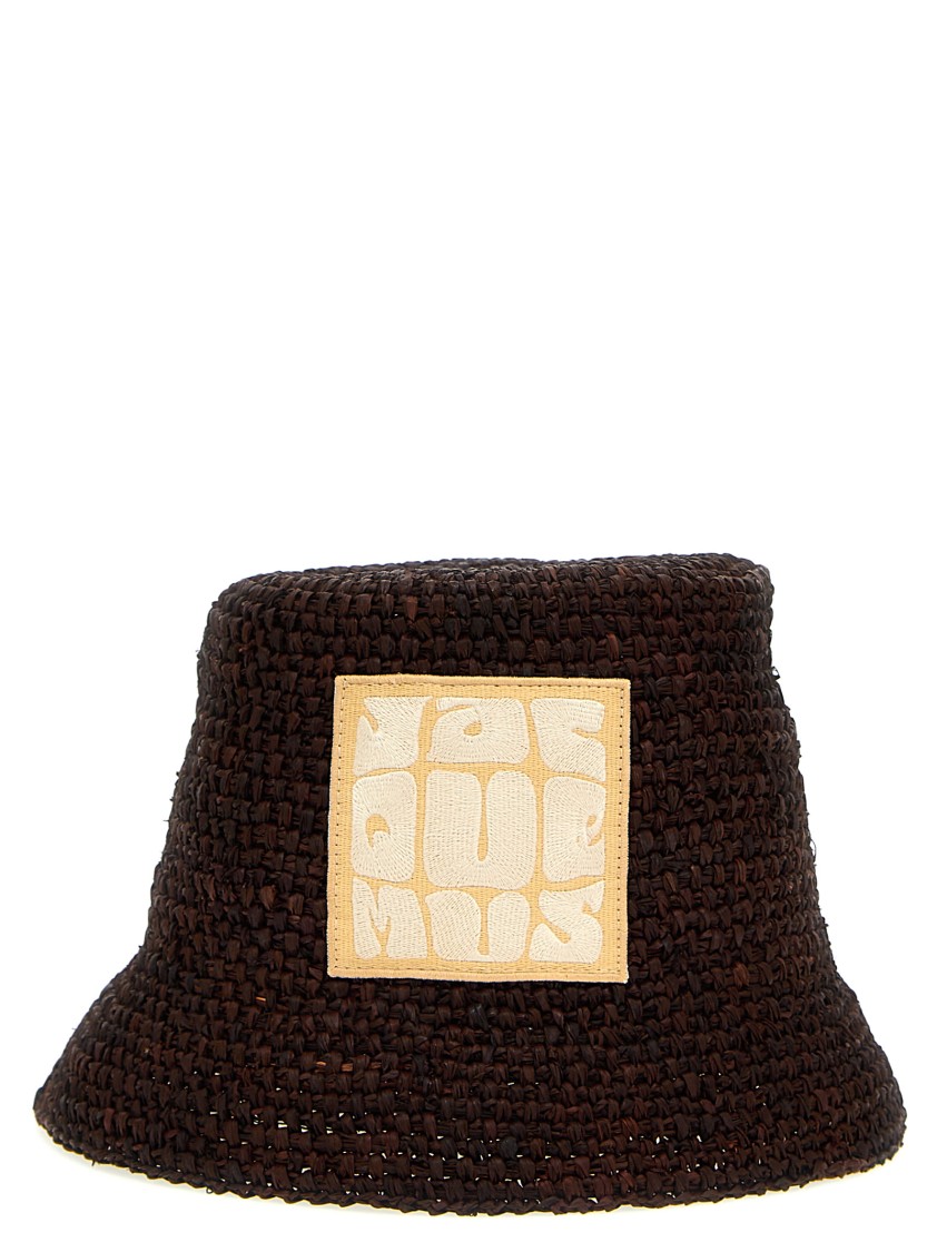 Jacquemus 'le Bob Ficiu' Bucket Hat In Black