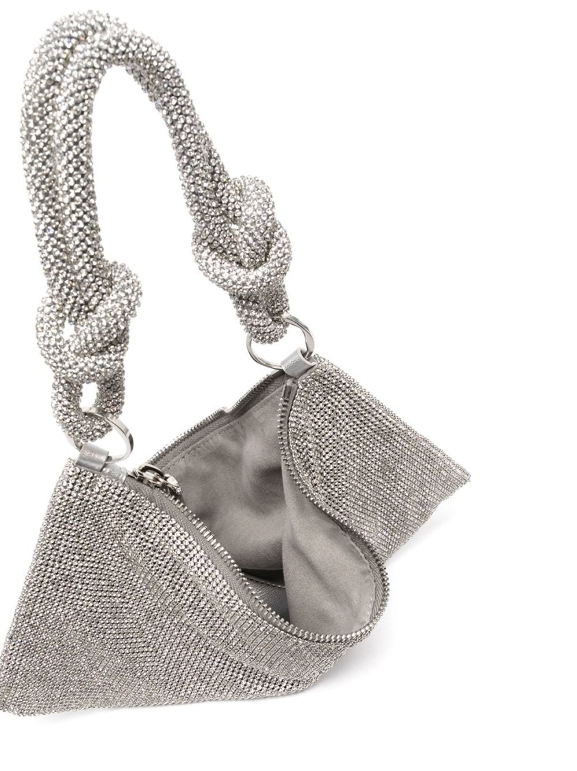 CULT GAIA CULT GAIA HERA BAG WITH HIGH-SHINE FINISH AND KNOT DETAIL 