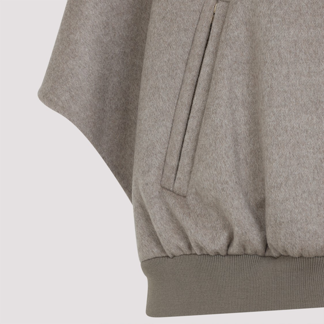 Max Mara Women Cashmere Logo Motif Poncho In Brown