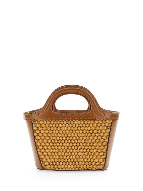Marni Tropicalia Micro Bag With Woven Texture Tote Bag | THE