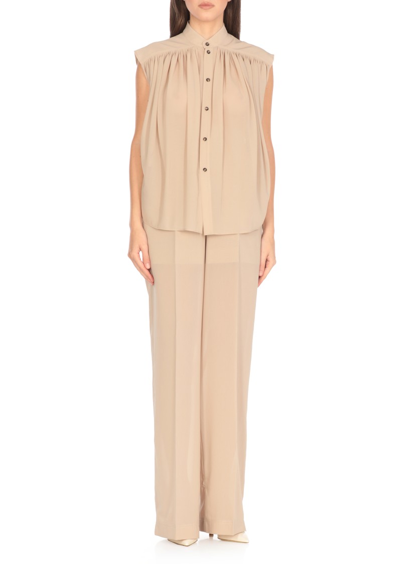 Philosophy Di Lorenzo Serafini Cappuccino Polyester Blend Shirt In Neutral