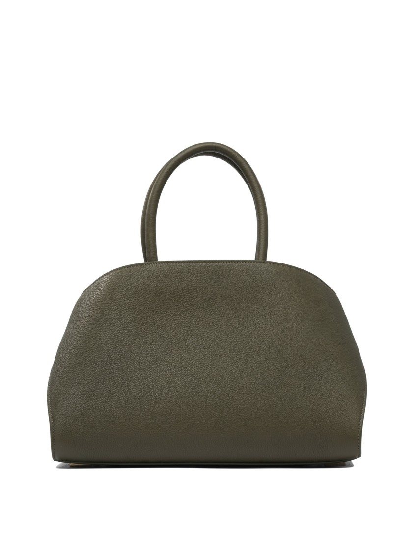 Ferragamo Textured Leather Shoulder Bag In Green