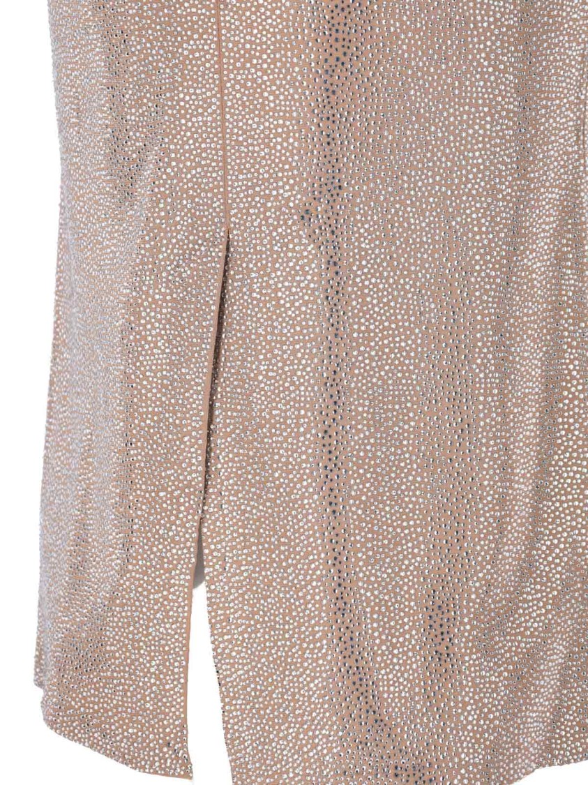 Giuseppe Di Morabito Metallic Finish Skirt With Back Slit And Side Pockets