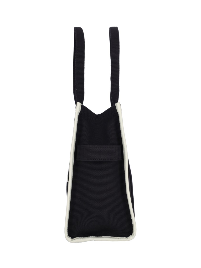 Marc Jacobs Black Canvas The Tote Shopping Bag
