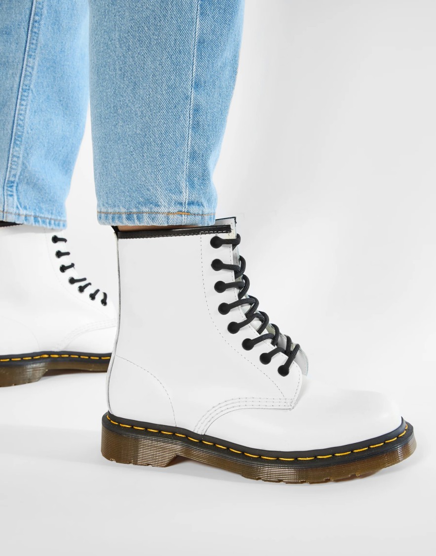 Dr. Martens' Dr. Martens 1460 Icons Smooth Boots In White