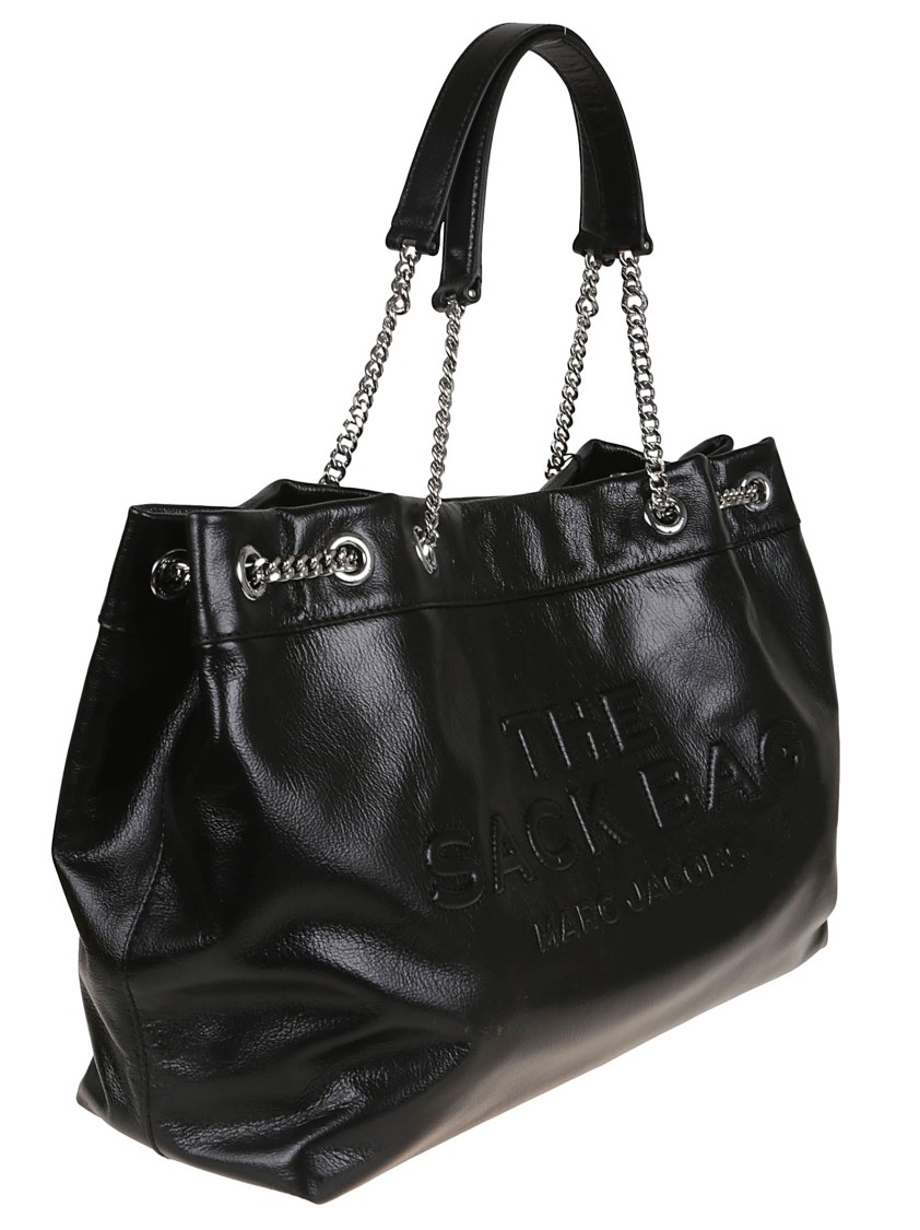 Marc Jacobs Large Chain Sack Bag In Full-grain Leather